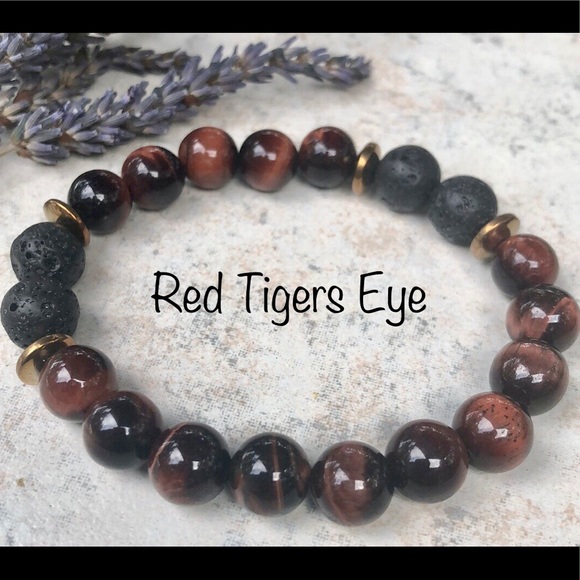Hand Crafted Other - Hand Crafted Unisex Red Tigers Eye Bracelet